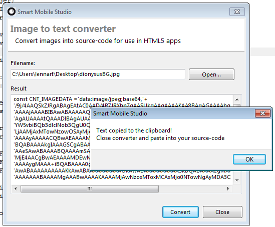 Image to source converter