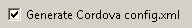 Cordova config