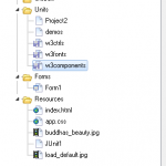 You can clearly see what file is on disk and which is resident